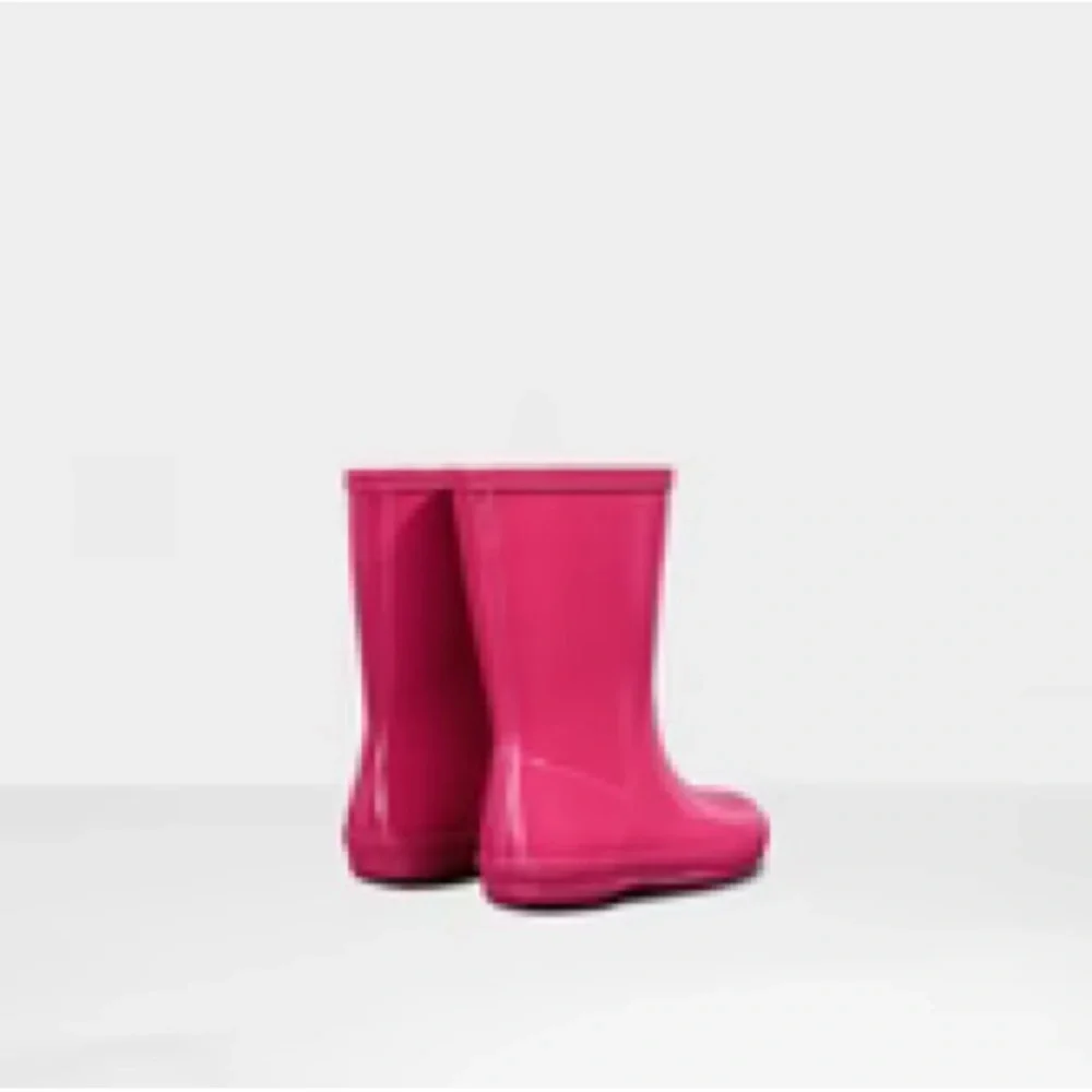 Hunter Kids’ First Gloss Rain Boots Bright Pink kids size UK 10/US GIRL 12